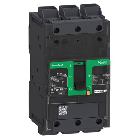 BGL36090LU Schneider Electric PowerPact Thermal Magnetic Circuit Breaker - PowerPacT 3 Pole 525V Voltage Rating Clip-On, 90A
