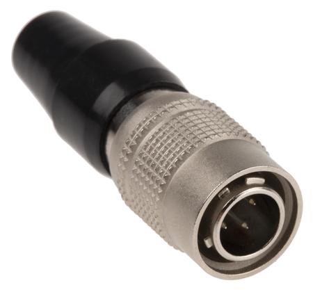 HR10A-7P-4P-73- Hirose HR10 Series, 4 Pole Cable Mount Connector, Male Contacts