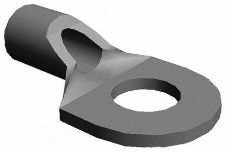 34484 TE Connectivity Solistrand Series Uninsulated Tin Plated Crimp Ring Terminal, M5 Stud Size, 1.65mm² to 4.17mm²