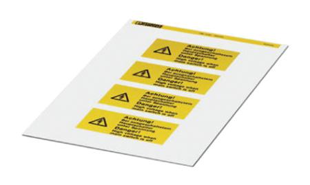 0830463 Phoenix Contact Adhesive Pre-Printed Label. Quantity: 4