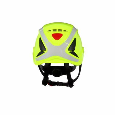 7100175100 3M X5000 Green Safety Helmet with Chin Strap, Adjustable, Ventilated