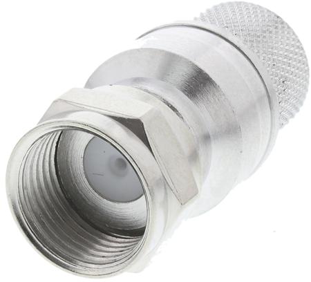 J01600A0006 Telegartner Straight Cable Mount Mount 75Ω F Plug, Plug, Crimp Termination, 0 → 3GHz, RG11 A/U Cable