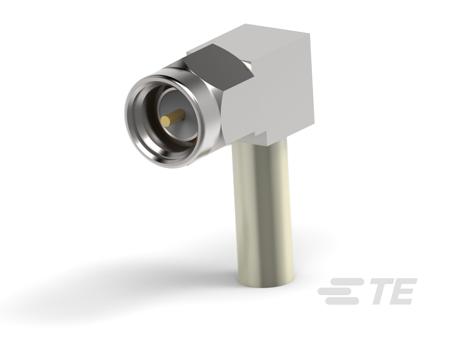 1056456-1 TE Connectivity Right Angle 50Ω Cable Mount SMA Plug, Crimp Termination RG316/U