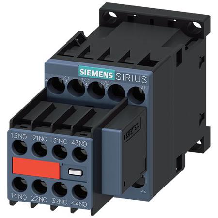 3RT2018-1CK64-3MA0 Siemens SIRIUS 3RT Contactor, 110 → 120 V Coil, 3-Pole, 8.9 A, 7.5 kW, 2 NO + 2 NC, 690 V