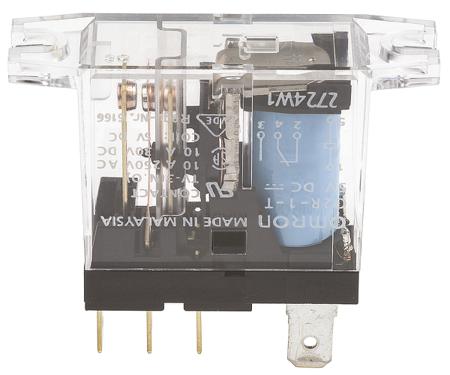 G2R-1-T-DC5 Omron Panel Mount Power Relay, 5V dc Coil, 10A Switching Current, SPDT