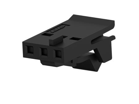 487526-2 TE Connectivity 2.54mm Pitch 3 Way Straight Female FPC Connector Locking Mechanism