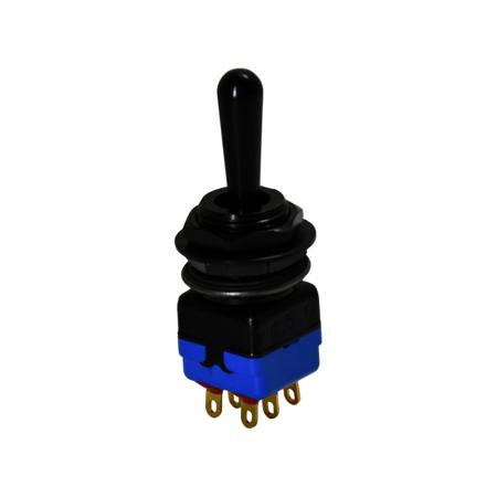 12147AGK APEM Toggle Switch, Panel Mount, DPST, Solder Lug Terminal, 30V dc