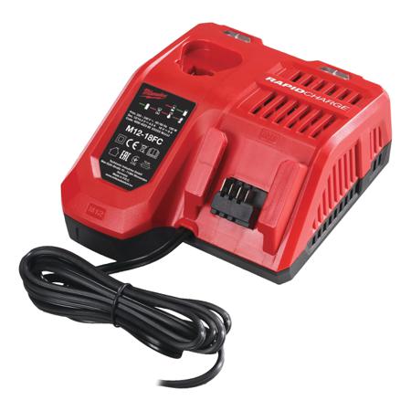 M12-18FC Milwaukee  Battery Charger, 12 V, 18 V for use with M12 Series, M14 Series, M18 Series, UK Plug