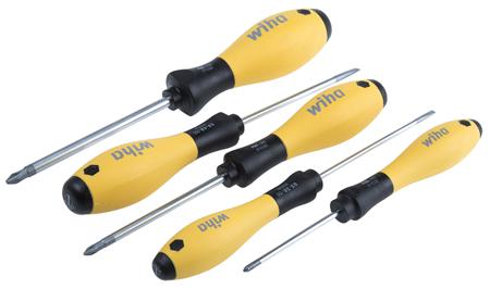 27252 Wiha Phillips, Slotted Screwdriver Set, 5-Piece, ESD-Safe