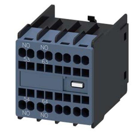 3RH29112XA200MA0 Siemens Auxiliary Switch Block, 2 Contact, 2 NO, Snap-On, SIRIUS 3RH29