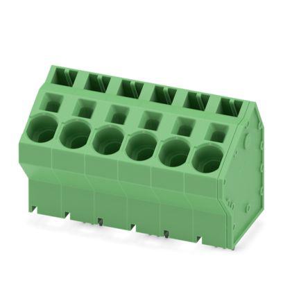1819244 Phoenix Contact SPTA 16 Series PCB Terminal Block, 6-Contact, 10mm Pitch, Wave Soldering, 1-Row, Push In Spring