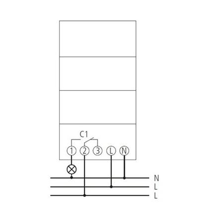 01-28-0001-1 1 Channel Analogue DIN Rail Switch Measures Hours, Minutes, Seconds, 220 → 240 V