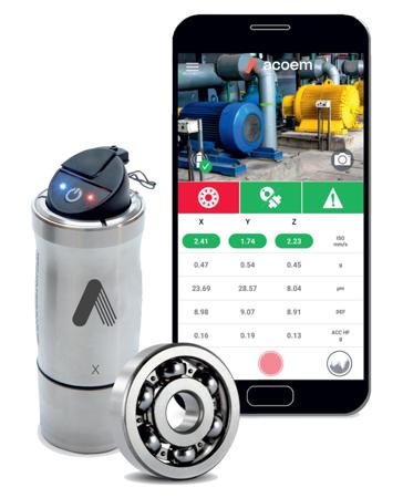 CAC3229000 ACOEM Bearing Defender Vibration Meter - 20 kHz, Acceleration, Displacement, Velocity, 3 Axis