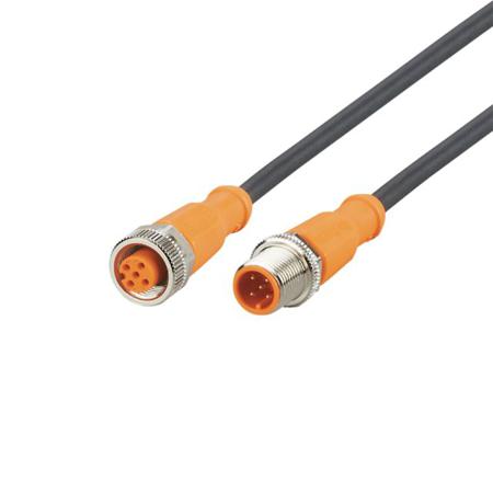 EVC362 ifm electronic Male 5 way M12 to Female 5 way M12 Communication Cable, 7 m
