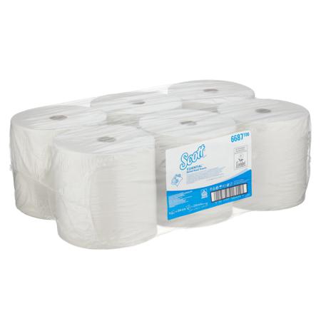 6687 SCOTT Scott Rolled White Paper Towel, 354 x 200mm