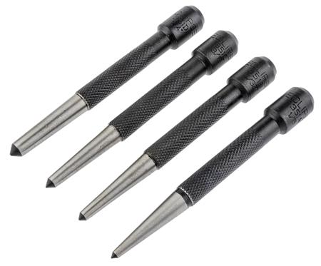 351WRS Eclipse 4-Piece Punch Set, Centre Punch, 1/4 → 1/8 in Shank