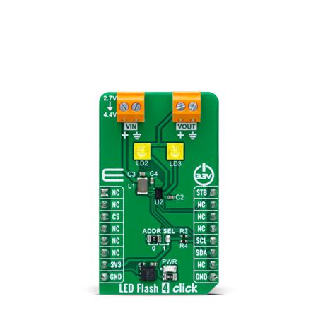 MIKROE-6282 MikroElektronika , High Current LED Driver From Ams OSRAM LED Driver LED Driver for AS1170 for Applications