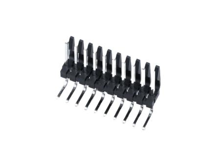 26-48-1106 Molex 41672 Series Right Angle Through Hole PCB Header, 10 Contact(s), 3.96 mm Pitch, 1 Row, Unshrouded
