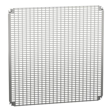NSYMR88 Schneider Electric PanelSeT Series Perforated Mounting Plate, 750mm H, 751mm W for Use with Spacial CRN, Spacial S3D,