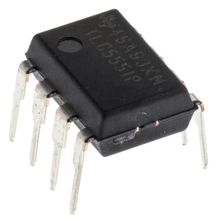 TLC555IP Texas Instruments , Timer Circuit 2MHz, 8-Pin PDIP