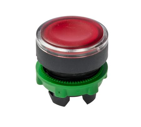 ZB5AW343 Schneider Electric Harmony XB5 Series Red Illuminated Momentary Push Button Head, 22mm Cutout, IP66, IP67, IP69K