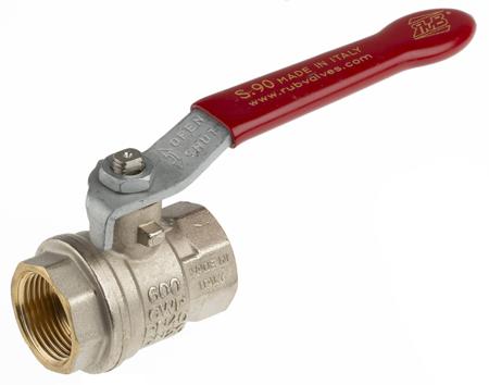 733-5132 RS Pro High Pressure Ball Valve Brass 3/4 in BSPP 2 Way
