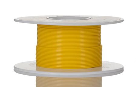 5852 YL005 Alpha Wire Hook-up Wire TEFLON Series Yellow 0.09 mm² PTFE Equipment Wire, 28 AWG, 7/0.13 mm, 30m, PTFE Insulation,