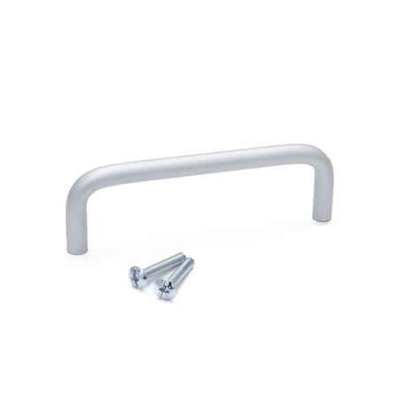 237-851 RS Pro Aluminium Concealed Fixings Anodised Drawer Handle, 128mm x 34mm x 8mm 120mm