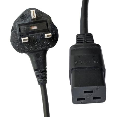 558-976 RS PRO Straight IEC C19 Socket to Straight Power Cord, 2m