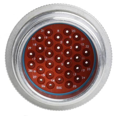 HD36-24-31SE-059 Deutsch HD30 Series, 31 Pole Cable Mount Housing Plug, For Use With Female Contacts, IP67