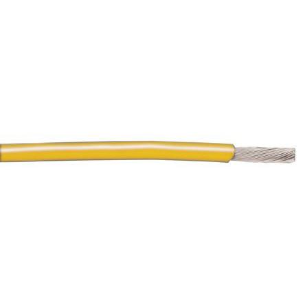 3051/1 YL001 Alpha Wire Hook-up Wire PVC Series Yellow 0.33 mm² Hook Up Wire, 22 AWG, 1/0.64 mm, 305m, PVC Insulation,