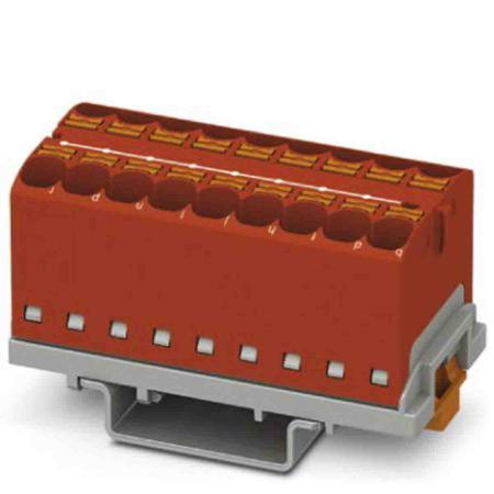 3273574 Phoenix Contact Distribution Block, 18 Way, 0.2 → 6mm², 32A, 800 V, Red