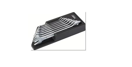 450N-8RS HAZET 8-Piece Wrench Set, 6 x 7 to 21 x 22, Chrome Vanadium Steel