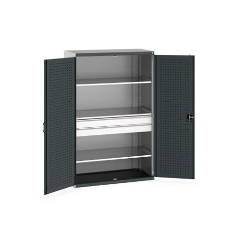 40022139-19V Bott 2 Door, 2 Drawer Sheet Steel Floor Standing Cupboard, 1300 X 650 X 2000mm