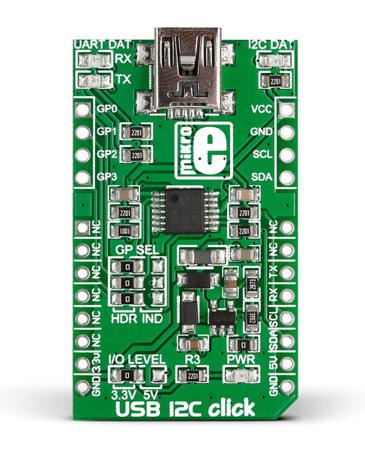 MIKROE-1985 MikroElektronika USB 12C click MCP2221 Development Kit for MikroBUS