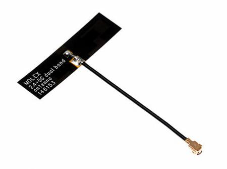 1461539100 Molex  Panel Antenna with MHF1 Connector, WiFi