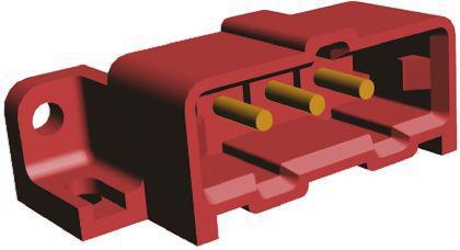 207541-7 TE Connectivity 5mm 3 Way 1 Row Right Angle Through Hole Male Multiway Connector