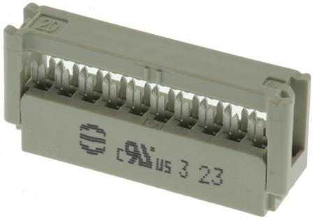09185207803 HARTING 20-Way IDC Connector Socket for Cable Mount, 2-Row