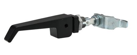 216-912 RS PRO Black Die Cast Handle, L-Handle