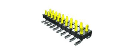 TMM-109-01-L-D-RA Samtec TMM Series Right Angle Through Hole PCB Header, 18 Contact(s), 2mm Pitch, 2 Row(s), Unshrouded