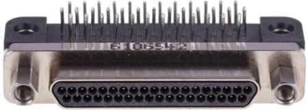GMR7590-37P-1BSN Glenair GMR7590 Series, 37 Way Right Angle Through Hole Micro-D PCB Connector Plug, 1.91mm Pitch