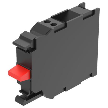 45-314.1Z40 EAO Series 45 Series Push Button Switch, Slow Make, Front, DPST, 500, IP20, IP40
