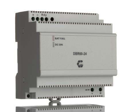 DBR60-24 Battery Charger DIN Rail Panel Mount Power Supply, 68W, 24V dc/ 2.5A