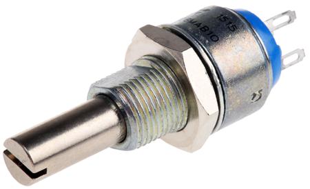 P13LFL106MAB10 Vishay P13 10MΩ Rotary Potentiometer 1-Gang Panel Mount,