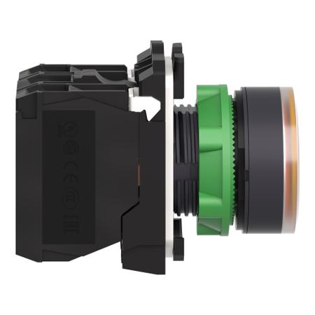 XB5AW35M5 Schneider Electric Harmony XB5 Illuminated Yellow Push Button NO/NC Spring Return