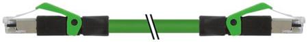 7000-74301-7960300 Murrelektronik Limited7000, 3m Cat5, Green RJ45 to Male RJ45 Male, Copper Braid, Terminated Polyurethane Sheath