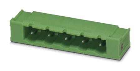 1812966 Phoenix Contact, 7.62mm Pitch, GMSTBA 2.5 HC/12-G-7.62-LR, 12 Way, Right Angle, Pluggable Terminal Block, Header,