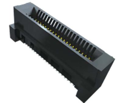 HSEC8-140-01-S-D-EM2 Samtec HSEC8 Series Vertical Female Edge Connector, Surface Mount, 10-Contacts, 0.8mm Pitch, 1-Row