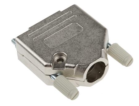 MHDTZK15-RA-PC-K MH Connectors MHDTZK-RA Series Zinc D Sub Backshell, 15 Way, Strain Relief