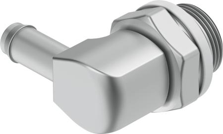 LCN-M5-PK-3 Festo CN Series Elbow Fitting, M5 Male to Push In 4 mm, Threaded-to-Tube Connection Style